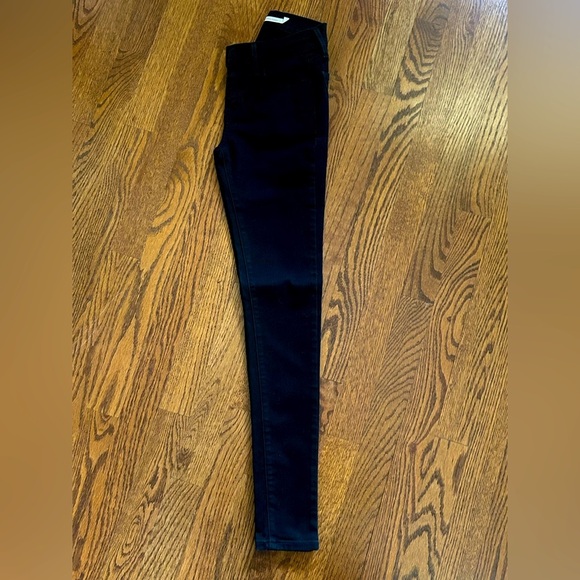 Levi’s 710 Super Skinny Black Stretch Mid Rise Jeans Size 24 - Picture 1 of 4